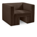 Meridian Henson Brown Velvet Chair IMAGE 1