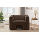  Manufacturer Color_Brown -- Henson Brown Velvet Upholstered Chair IMAGE 2