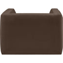  Manufacturer Color_Brown -- Henson Brown Velvet Upholstered Chair IMAGE 3