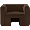  Manufacturer Color_Brown -- Henson Brown Velvet Upholstered Chair IMAGE 5