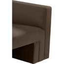  Manufacturer Color_Brown -- Henson 63" Brown Velvet Upholstered Loveseat IMAGE 13