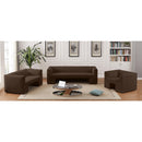  Manufacturer Color_Brown -- Henson 63" Brown Velvet Upholstered Loveseat IMAGE 17