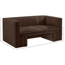  Manufacturer Color_Brown -- Henson 63" Brown Velvet Upholstered Loveseat IMAGE 18