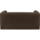  Manufacturer Color_Brown -- Henson 63" Brown Velvet Upholstered Loveseat IMAGE 3