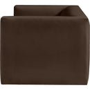  Manufacturer Color_Brown -- Henson 63" Brown Velvet Upholstered Loveseat IMAGE 7