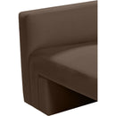  Manufacturer Color_Brown -- Henson 89.5" Brown Velvet Upholstered Sofa IMAGE 10