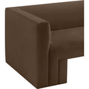 Meridian Henson Brown Velvet Sofa IMAGE 12