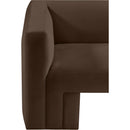  Manufacturer Color_Brown -- Henson 89.5" Brown Velvet Upholstered Sofa IMAGE 14