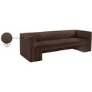  Manufacturer Color_Brown -- Henson 89.5" Brown Velvet Upholstered Sofa IMAGE 19