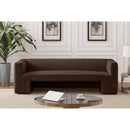  Manufacturer Color_Brown -- Henson 89.5" Brown Velvet Upholstered Sofa IMAGE 2