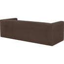 Meridian Henson Brown Velvet Sofa IMAGE 4