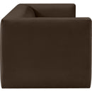  Manufacturer Color_Brown -- Henson 89.5" Brown Velvet Upholstered Sofa IMAGE 7