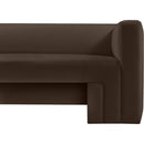  Manufacturer Color_Brown -- Henson 89.5" Brown Velvet Upholstered Sofa IMAGE 8