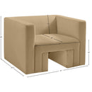 Meridian Henson Camel Velvet Chair IMAGE 18