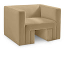  Manufacturer Color_Camel -- Henson Camel Velvet Upholstered Chair IMAGE 1