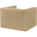  Manufacturer Color_Camel -- Henson Camel Velvet Upholstered Chair IMAGE 4