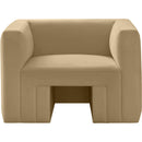  Manufacturer Color_Camel -- Henson Camel Velvet Upholstered Chair IMAGE 5