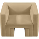  Manufacturer Color_Camel -- Henson Camel Velvet Upholstered Chair IMAGE 6