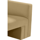  Manufacturer Color_Camel -- Henson 63" Camel Velvet Upholstered Loveseat IMAGE 13