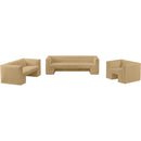  Manufacturer Color_Camel -- Henson 63" Camel Velvet Upholstered Loveseat IMAGE 16