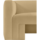 Meridian Henson Camel Velvet Sofa IMAGE 11