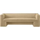  Manufacturer Color_Camel -- Henson 89.5" Camel Velvet Upholstered Sofa IMAGE 5