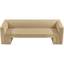  Manufacturer Color_Camel -- Henson 89.5" Camel Velvet Upholstered Sofa IMAGE 6