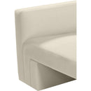 Manufacturer Color_Cream -- Henson Cream Velvet Upholstered Chair IMAGE 10