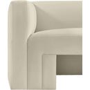  Manufacturer Color_Cream -- Henson Cream Velvet Upholstered Chair IMAGE 11