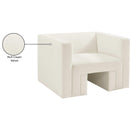  Manufacturer Color_Cream -- Henson Cream Velvet Upholstered Chair IMAGE 19