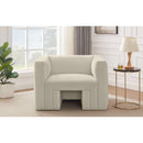  Manufacturer Color_Cream -- Henson Cream Velvet Upholstered Chair IMAGE 2