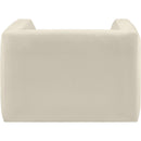 Meridian Henson Cream Velvet Chair IMAGE 3