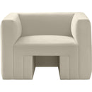 Meridian Henson Cream Velvet Chair IMAGE 5