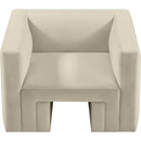  Manufacturer Color_Cream -- Henson Cream Velvet Upholstered Chair IMAGE 6