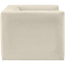 Meridian Henson Cream Velvet Chair IMAGE 7