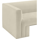  Manufacturer Color_Cream -- Henson 63" Cream Velvet Upholstered Loveseat IMAGE 12