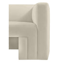  Manufacturer Color_Cream -- Henson 63" Cream Velvet Upholstered Loveseat IMAGE 8