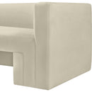  Manufacturer Color_Cream -- Henson 63" Cream Velvet Upholstered Loveseat IMAGE 9