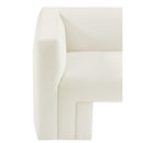  Manufacturer Color_Cream -- Henson 89.5" Cream Velvet Upholstered Sofa IMAGE 14