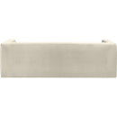 Meridian Henson Cream Velvet Sofa IMAGE 3