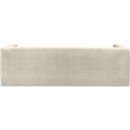  Manufacturer Color_Cream -- Henson 89.5" Cream Velvet Upholstered Sofa IMAGE 3