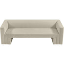  Manufacturer Color_Cream -- Henson 89.5" Cream Velvet Upholstered Sofa IMAGE 6