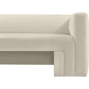  Manufacturer Color_Cream -- Henson 89.5" Cream Velvet Upholstered Sofa IMAGE 8