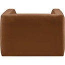 Manufacturer Color_Saddle -- Henson Saddle Velvet Upholstered Chair IMAGE 3