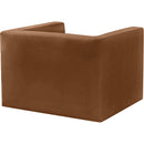  Manufacturer Color_Saddle -- Henson Saddle Velvet Upholstered Chair IMAGE 4