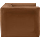  Manufacturer Color_Saddle -- Henson Saddle Velvet Upholstered Chair IMAGE 7