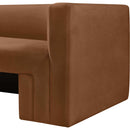  Manufacturer Color_Saddle -- Henson Saddle Velvet Upholstered Chair IMAGE 9