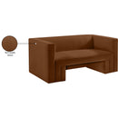  Manufacturer Color_Saddle -- Henson 63" Saddle Velvet Upholstered Loveseat IMAGE 19