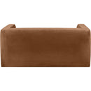  Manufacturer Color_Saddle -- Henson 63" Saddle Velvet Upholstered Loveseat IMAGE 3