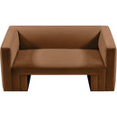  Manufacturer Color_Saddle -- Henson 63" Saddle Velvet Upholstered Loveseat IMAGE 6